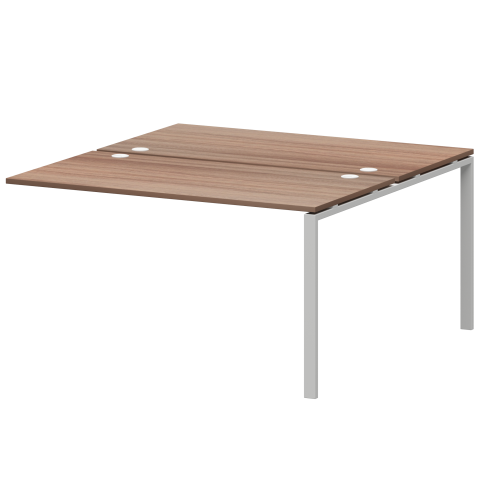 Модуль двойной на 2 рабочих места АМБЭ-003.60 Темный шимо/Белый 1400x1236x760 Арго-М