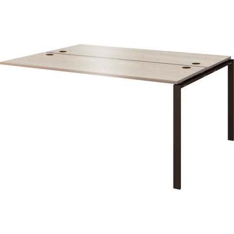 Модуль двойной на 2 рабочих места АМБЭ-003.60 Ясень шимо/Антрацит 1400x1236x760 Арго-М