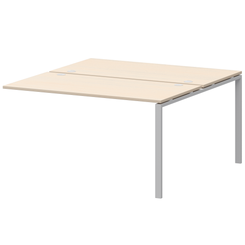 Модуль двойной на 2 рабочих места АМБЭ-004 Бук/Белый 1600x1496x760 Арго-М