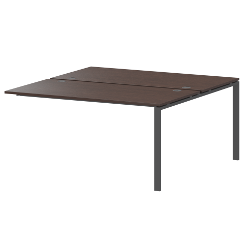 Модуль двойной на 2 рабочих места АМБЭ-004 Дуб венге/Антрацит 1600x1496x760 Арго-М