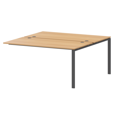 Модуль двойной на 2 рабочих места АМБЭ-005 Ольха/Антрацит 1800x1496x760 Арго-М