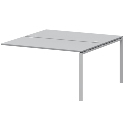 Модуль двойной на 2 рабочих места АМБЭ-005.60 Серый/Белый 1800x1236x760 Арго-М