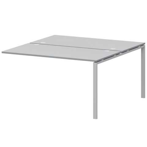 Модуль двойной на 2 рабочих места АМБЭ-005.60 Серый/Белый 1800x1236x760 Арго-М