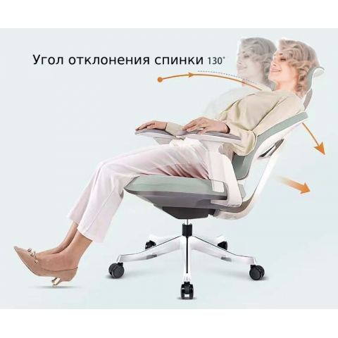 Кресло Falto Orto Bionic A92 Mesh BK-BL (черный каркас/сетка- ткань blue)