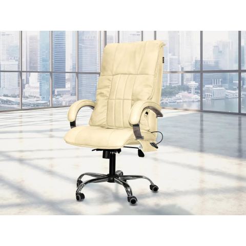 Офисное массажное кресло EGO BOSS EG1001 LKFV Крем (Арпатек)