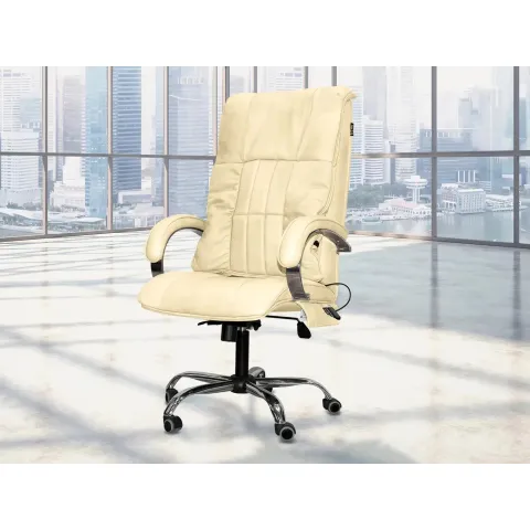 Офисное массажное кресло EGO BOSS EG1001 LKFV Крем (Арпатек)
