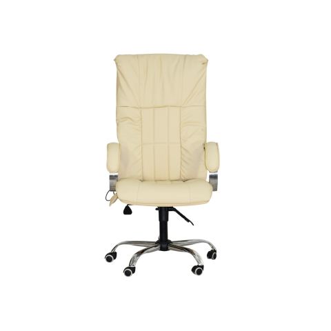 Офисное массажное кресло EGO BOSS EG1001 LKFV Крем (Арпатек)