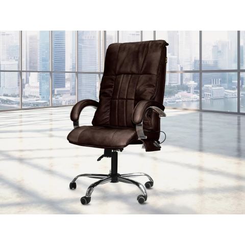 Офисное массажное кресло EGO BOSS EG1001 LKFV Шоколад (Арпатек)