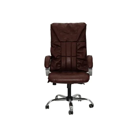 Офисное массажное кресло EGO BOSS EG1001 LKFV Шоколад (Арпатек)