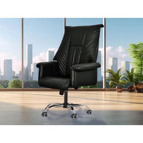 Офисное массажное кресло EGO President EG1005 Антрацит (Арпатек)