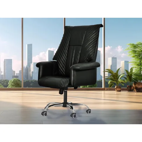 Офисное массажное кресло EGO President EG1005 Антрацит (Арпатек)