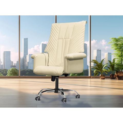 Офисное массажное кресло EGO President EG1005 Крем (Арпатек)