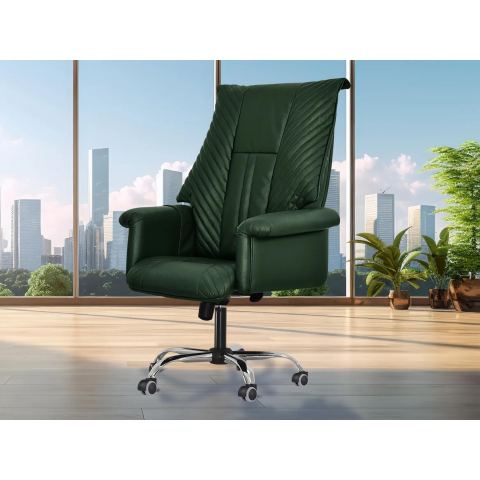 Офисное массажное кресло EGO PRESIDENT EG1005 Кожа Премиум цвет на выбор