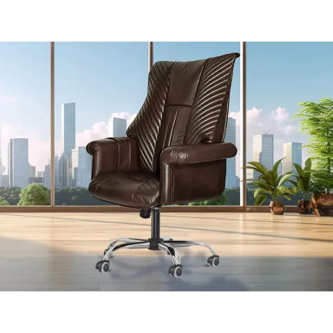 Офисное массажное кресло EGO President EG1005 Шоколад (Арпатек)
