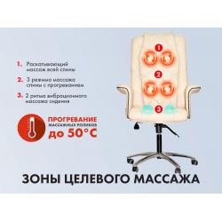 Офисное массажное кресло EGO PRIME EG1003 Кожа