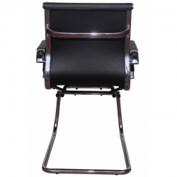 Офисный стул MF-1904 черный (кожзам)