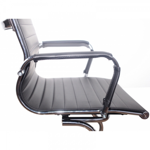 Офисный стул MF-1904 черный (кожзам)