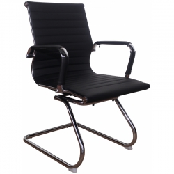 Офисный стул MF-1904 черный (кожзам)
