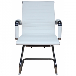 Офисный стул MF-1904 белый (кожзам)