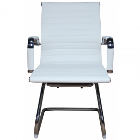 Офисный стул MF-1904 белый (кожзам)