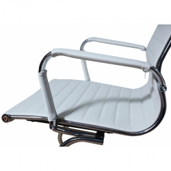 Офисный стул MF-1904 белый (кожзам)