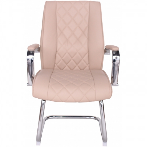 Офисный стул MF-720BS бежевый (экокожа)
