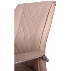 Офисный стул MF-720BS бежевый (экокожа)