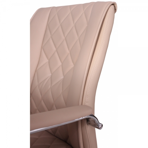 Офисный стул MF-720BS бежевый (экокожа)