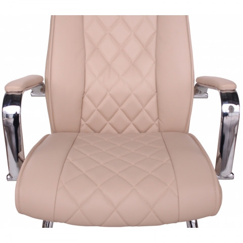 Офисный стул MF-720BS бежевый (экокожа)