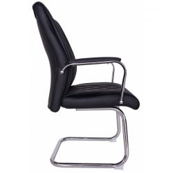 Офисный стул MF-720BS черный (экокожа)