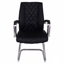 Офисный стул MF-720BS черный (экокожа)