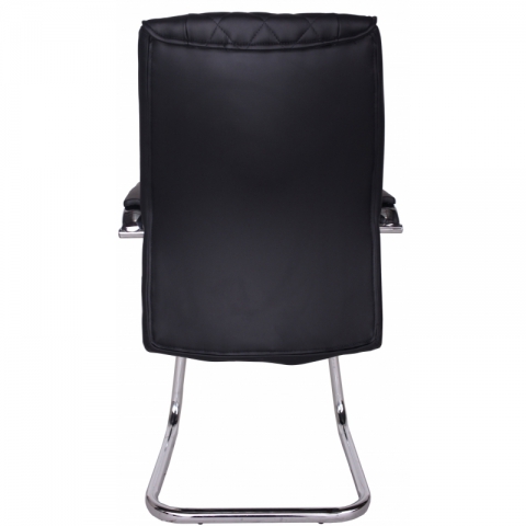 Офисный стул MF-720BS черный (экокожа)