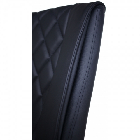 Офисный стул MF-720BS черный (экокожа)