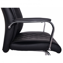Офисный стул MF-720BS черный (экокожа)