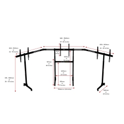 Отдельно стоящая подставка для трех мониторов Next Level Racing