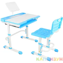 Парта трансформер со стулом Капризун A7-blue