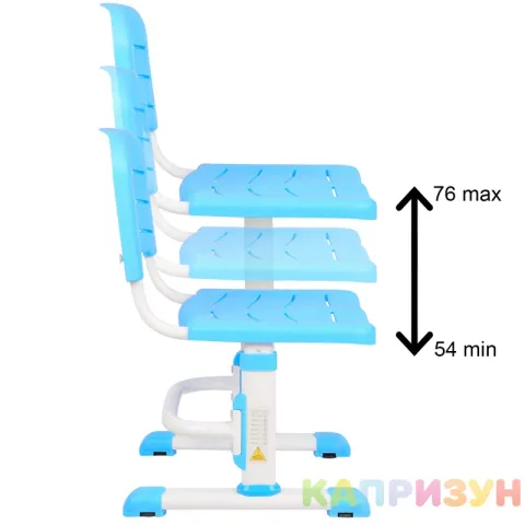 Парта трансформер со стулом Капризун A7-blue