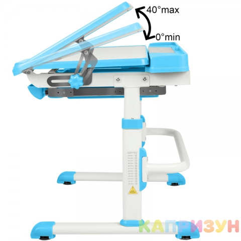 Парта трансформер со стулом Капризун A7-blue