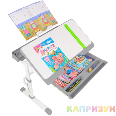 Парта трансформер со стулом Капризун A7-gray