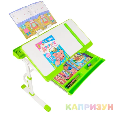 Парта трансформер со стулом Капризун A7-green