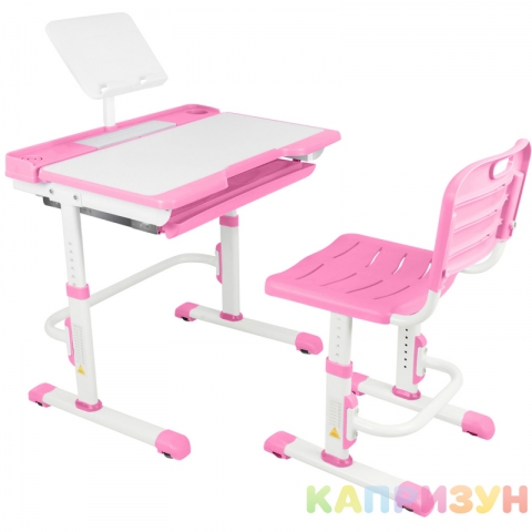 Парта трансформер со стулом Капризун A7-pink