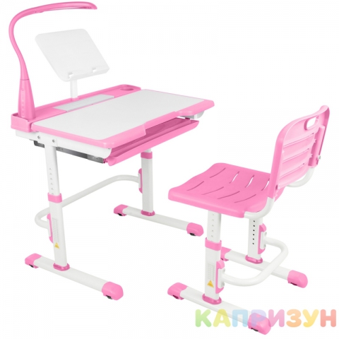 Парта трансформер со стулом Капризун A7-pink