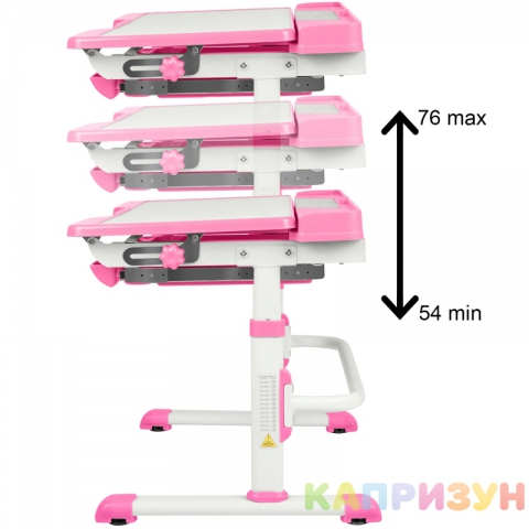 Парта трансформер со стулом Капризун A7-pink