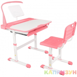 Парта трансформер со стулом Капризун Q8-pink