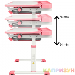Парта трансформер со стулом Капризун Q8-pink