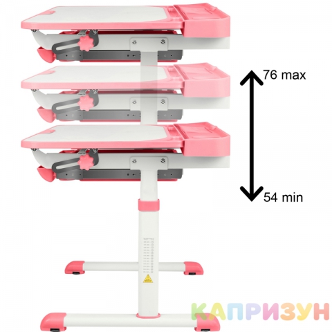 Парта трансформер со стулом Капризун Q8-pink