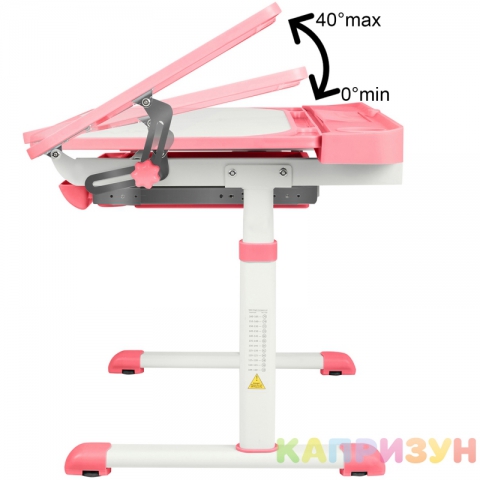 Парта трансформер со стулом Капризун Q8-pink