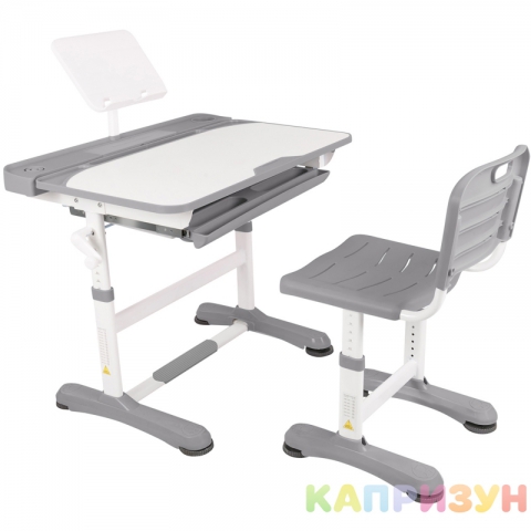 Парта трансформер со стулом Капризун R8-1-gray