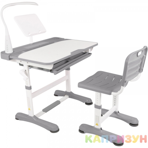 Парта трансформер со стулом Капризун R8-1-gray