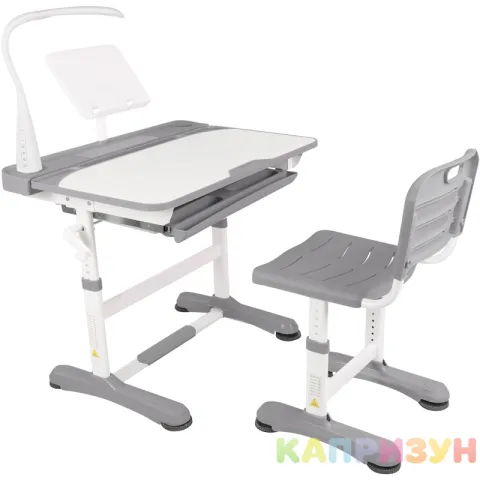 Парта трансформер со стулом Капризун R8-1-gray